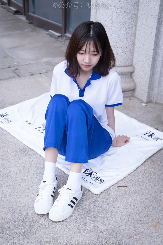 [BoBoSocks袜啵啵]NO.022 小甜豆-校服、贝壳头、白棉袜、肉丝 - BoBoSocks袜啵啵
